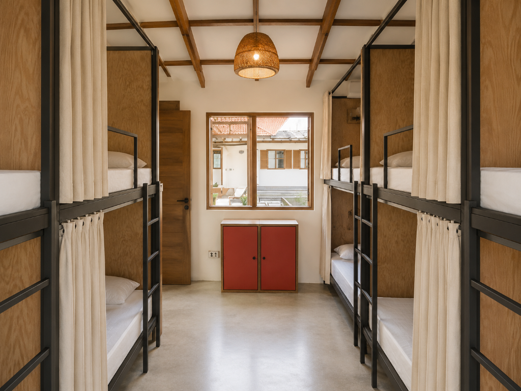 Quarto coletivo da unidade de Alter do Chão