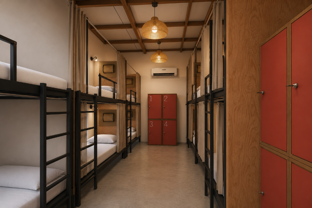 Quarto coletivo da unidade de Alter do Chão