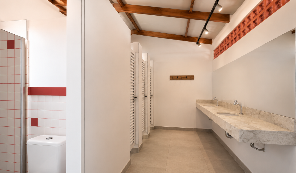 Vestiário da unidade de Alter do Chão
