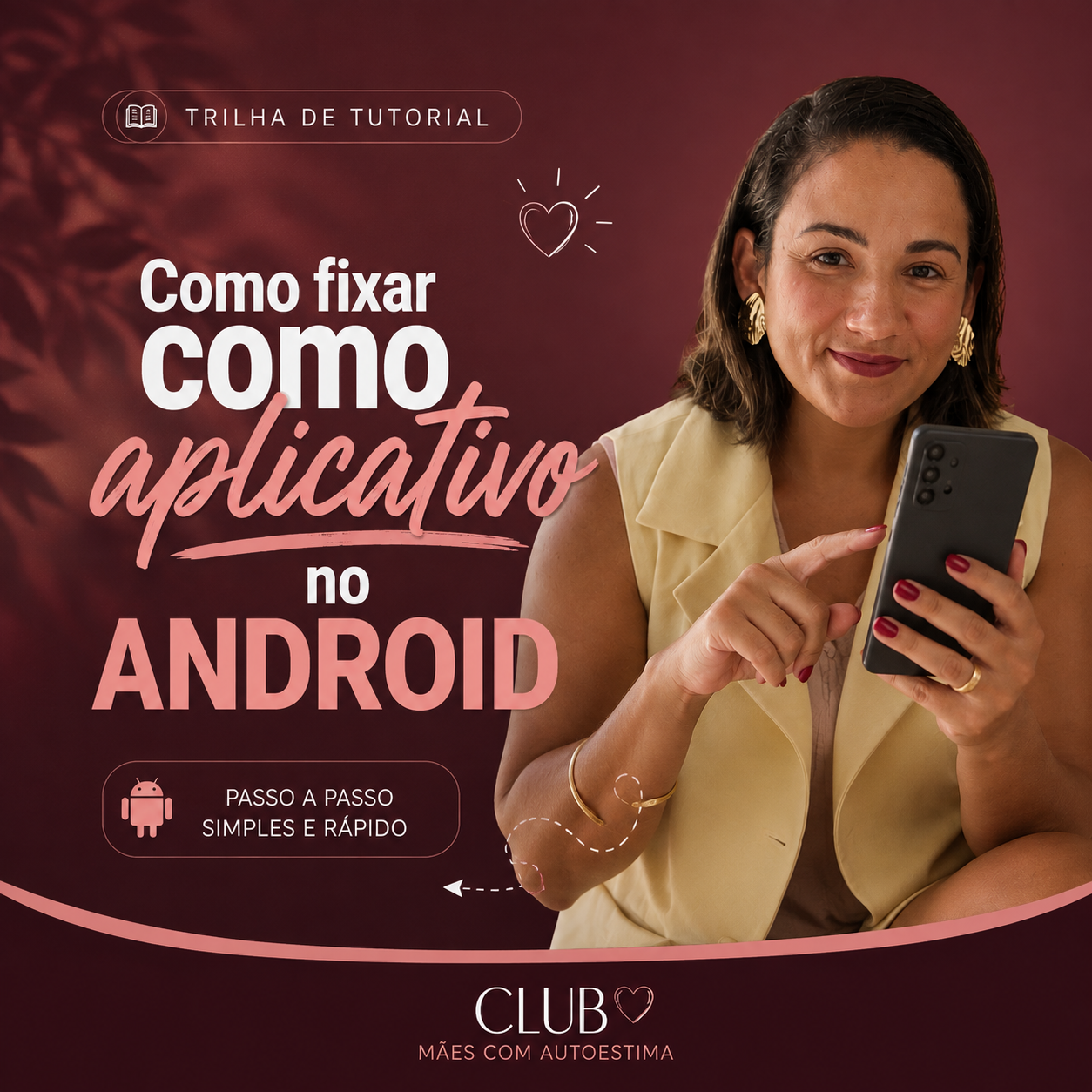 FIxar o CLUB como aplicativo em Android