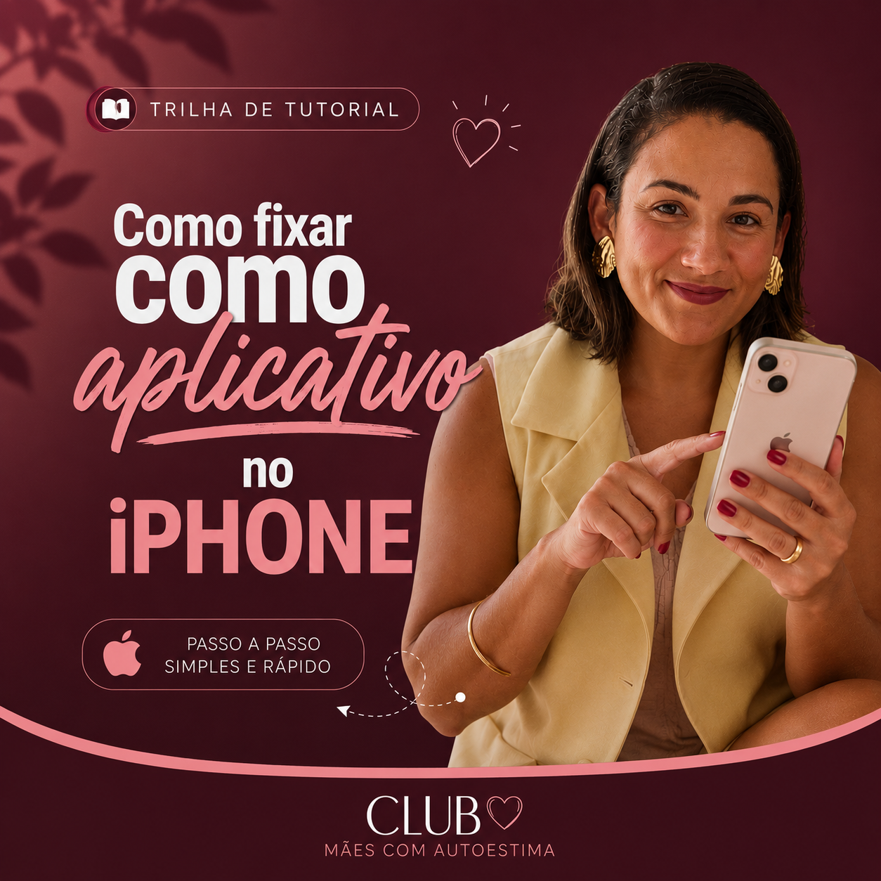 Fixar o CLUB como Aplicativo em Iphone