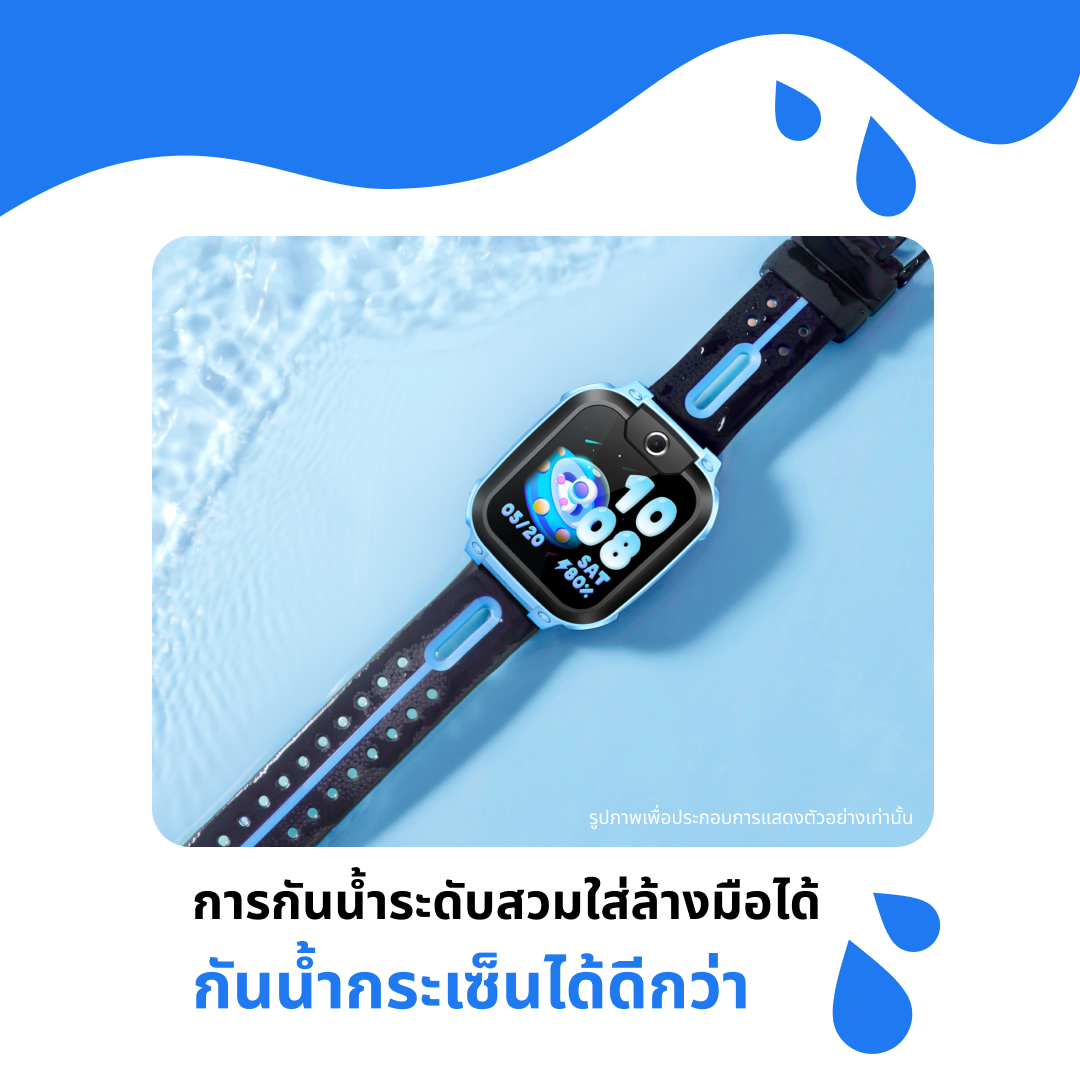IMOO Z1 Smart Watch, 4G GPS Kids Phone Watch, 1-Year Warranty, Blue.