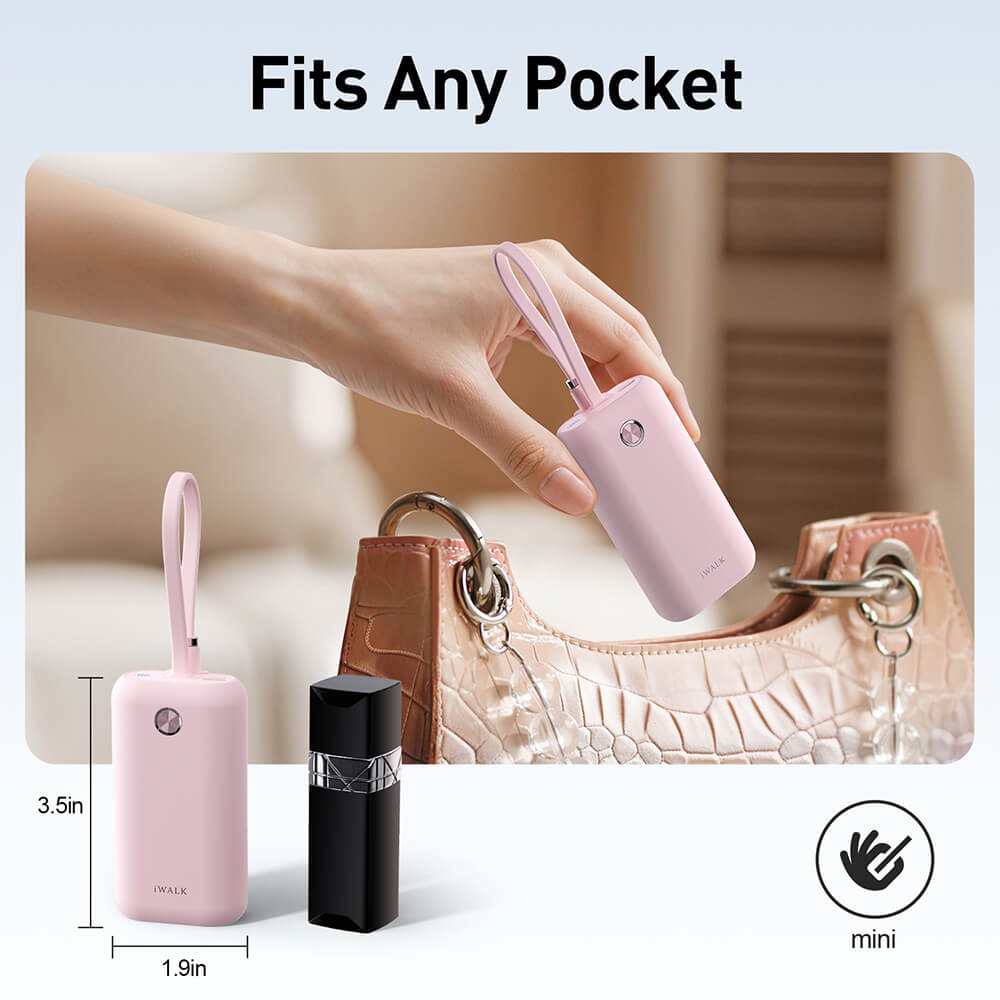 Powerbank IWALK Power Mini 10000 MAH TypeC White Color support 22.5W FastCharge view 5