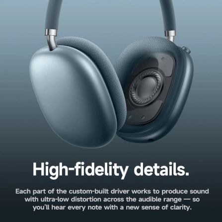OCO W65 Plus ANC Wireless Headphones, Blue view 4