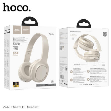 HOCO W46 Charm Bluetooth Headset, White view 5
