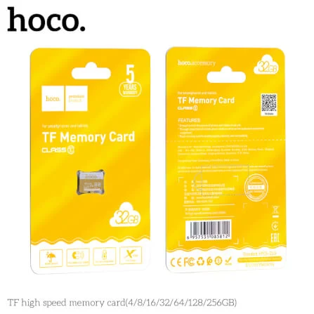32GB HIGH-SPEED MICRO SD CARD CLASS 10 (TF CARD) HOCO MEMORY CARD view 4