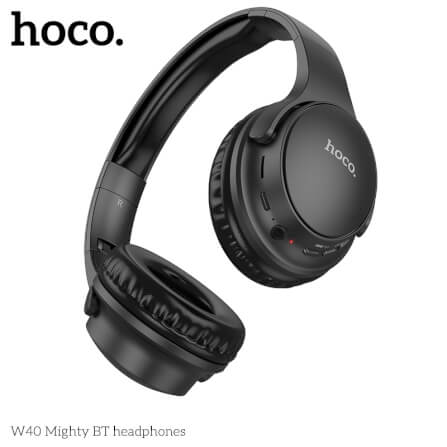 HOCO W40 Mighty Bluetooth Headphones, Black
