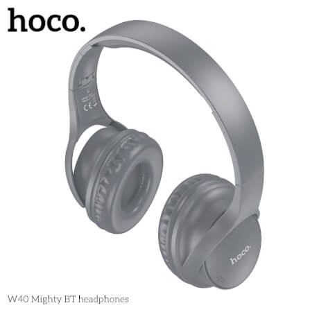 HOCO W40 Mighty Bluetooth Headphones, Black view 3