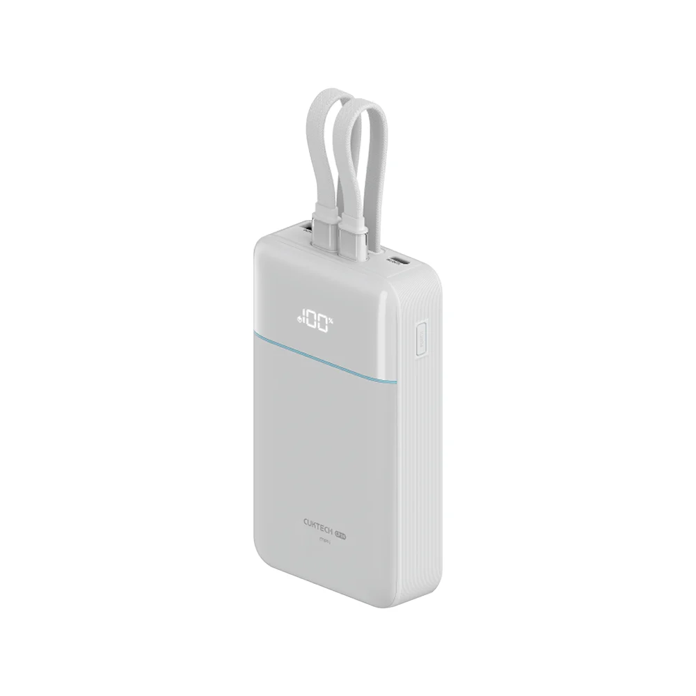 CUKTECH LPB200NL POWER BANK 20000 MAH WHITE CCC FAST CHARGING USB-C 40W USB-A 22.5W