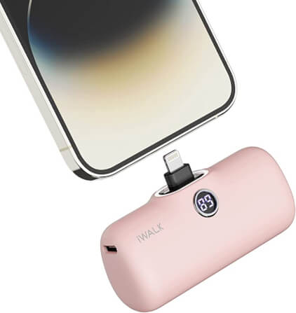 POWERBANK IWALK SECRET MAH LIGHTNING CHARGER PURPLE DIAMOND COLOR view 6