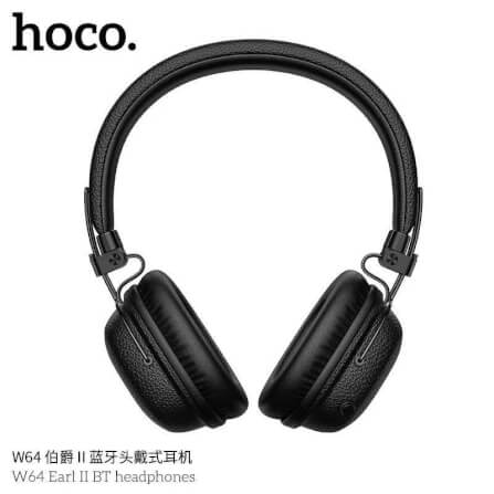 HOCO W64 Earl II Wireless Headphones, Black view 3