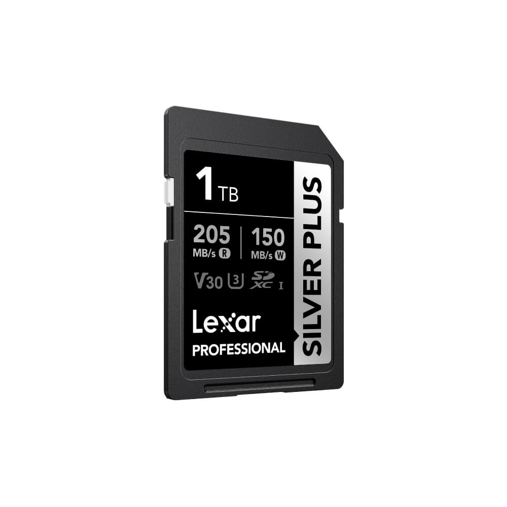 MEMORY CARD LEXAR SILVER PLUS 1TB UHS-I U3 V30 SD CARD FULL-HD 3D 4K RW205/150MB/S
