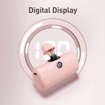 POWERBANK IWALK LINKPOD PRO 4800 MAH LIGHTNING CHARGER PINK COLOR view 4