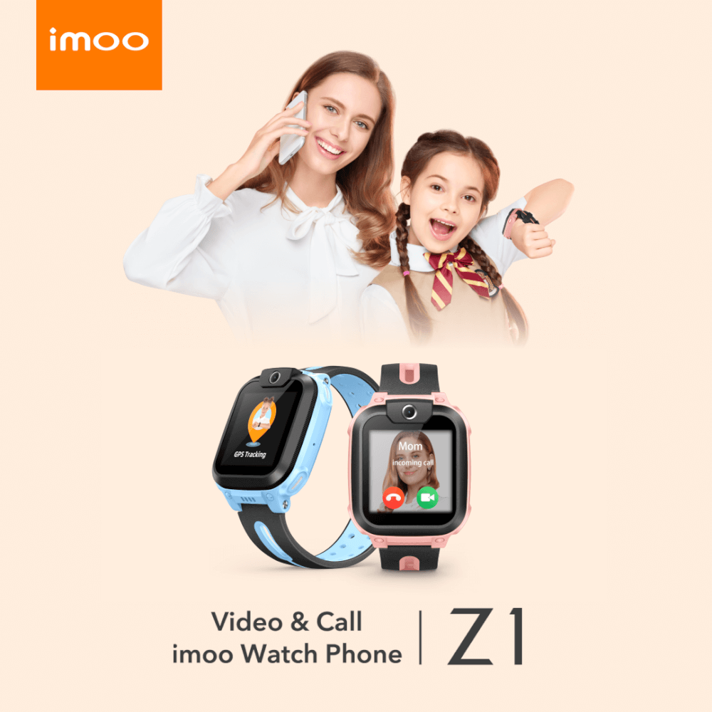 IMOO Z1 Smart Watch, 4G GPS Kids Phone Watch, 1-Year Warranty, Blue. view 5