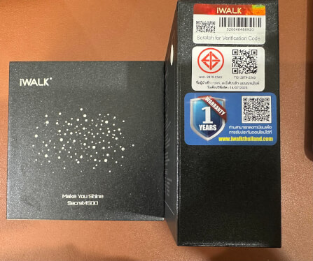 POWERBANK IWALK SECRET MAH LIGHTNING CHARGER PURPLE DIAMOND COLOR view 5