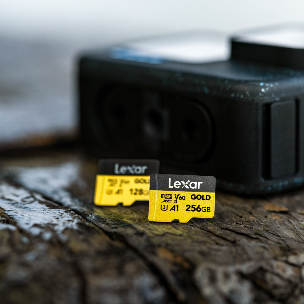 MEMORY CARD LEXAR GOLD MICROSD CARD 256GB UHS-II U3 V60 FULL-HD 3D 4K RW280/100MB/S view 4
