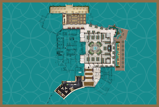 Ground Floor plan of the restaurant
