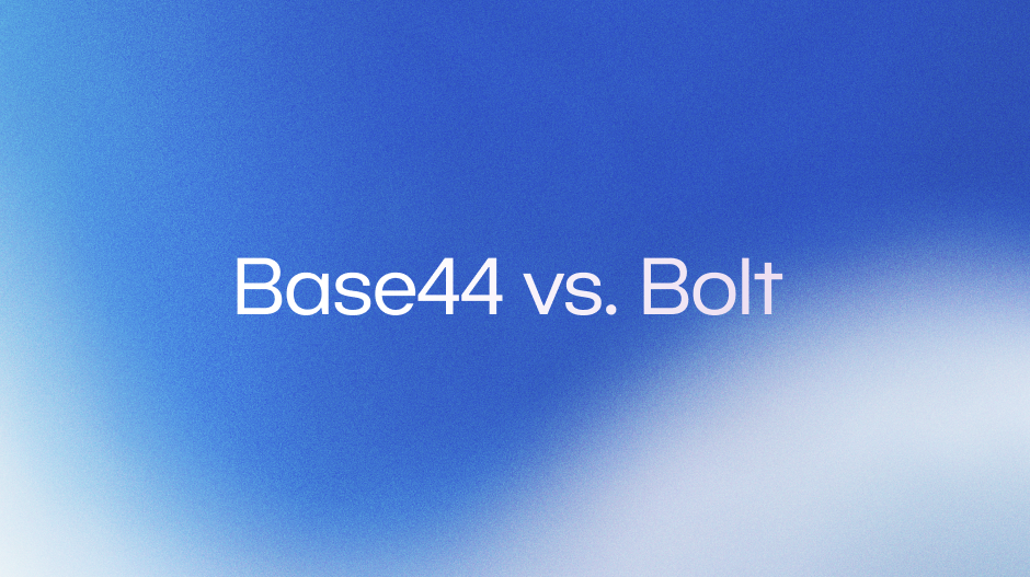 Base44 vs Bolt: finding the best vibe coding app for your build