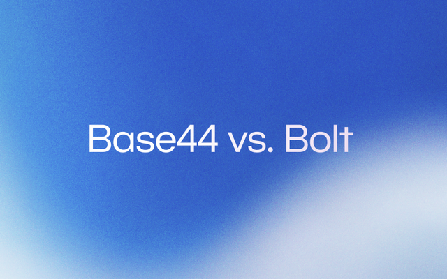 Base44 vs Bolt: finding the best vibe coding app for your build