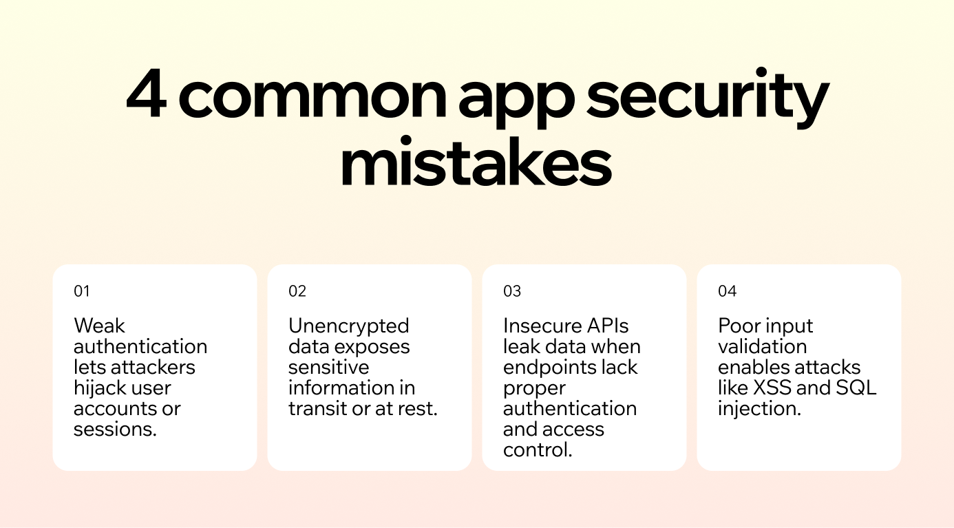 common app security mistakes