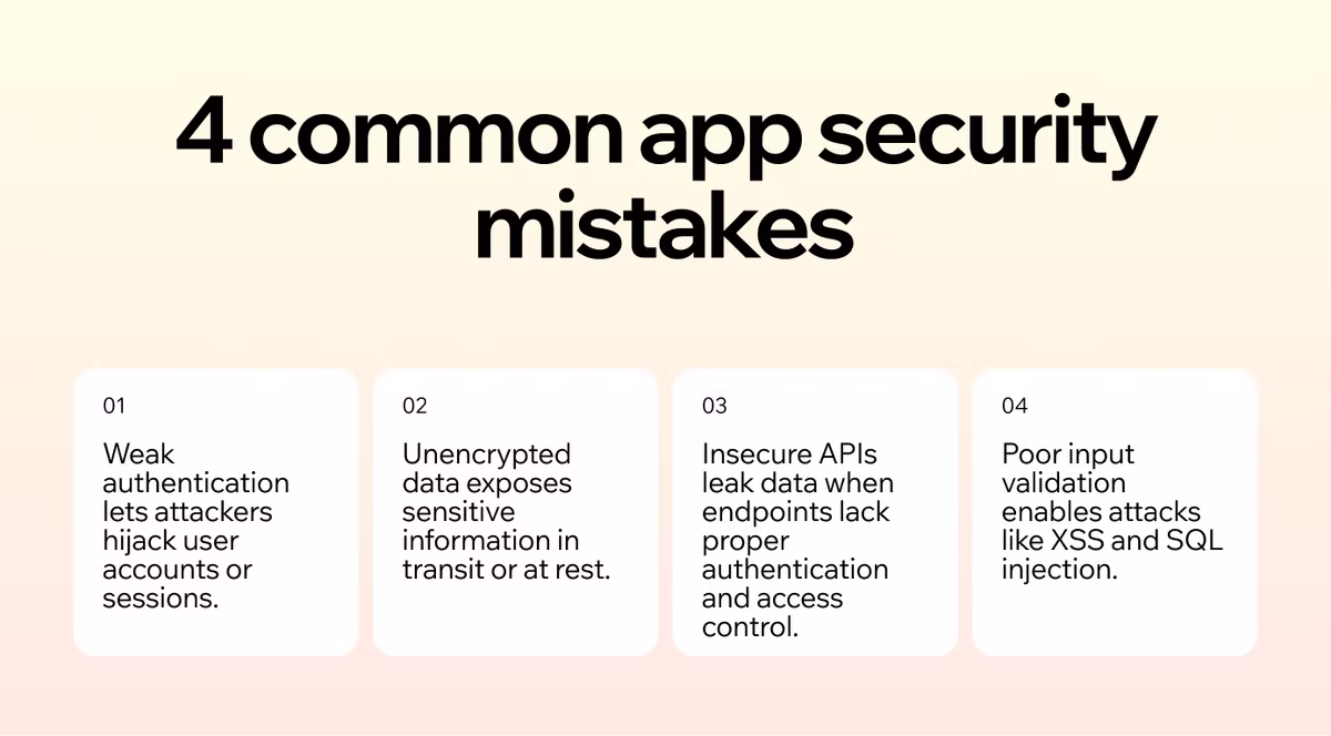 common app security mistakes