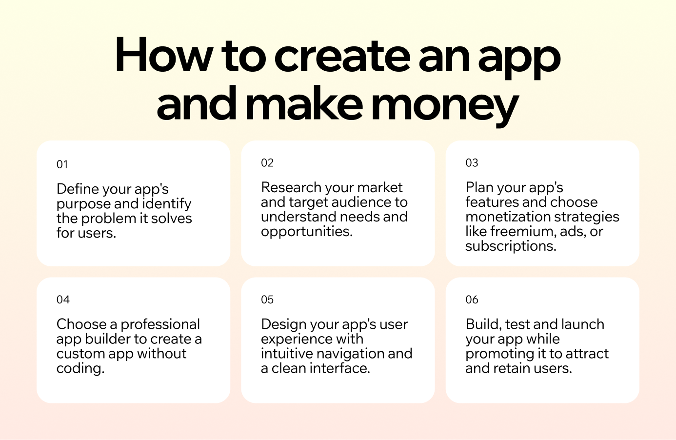 How to create an app and make money