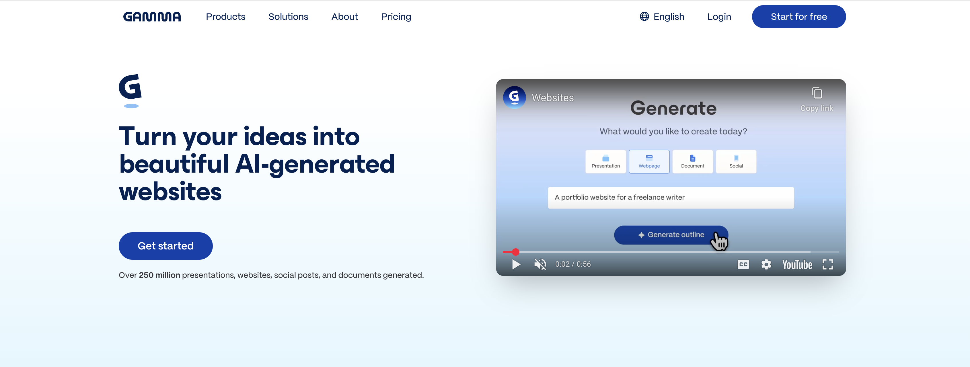 gamma best ai website builders