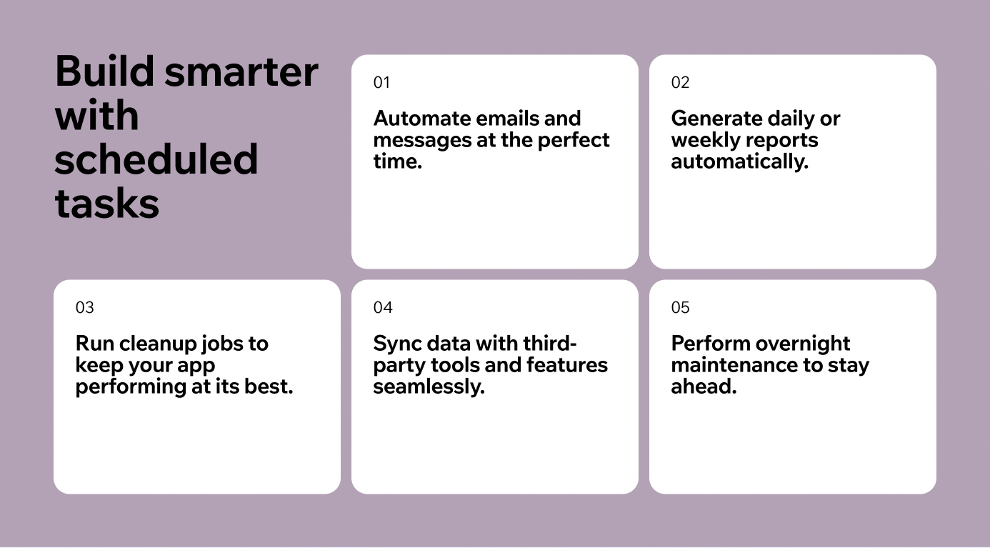 build smarter apps with scheduled tasks