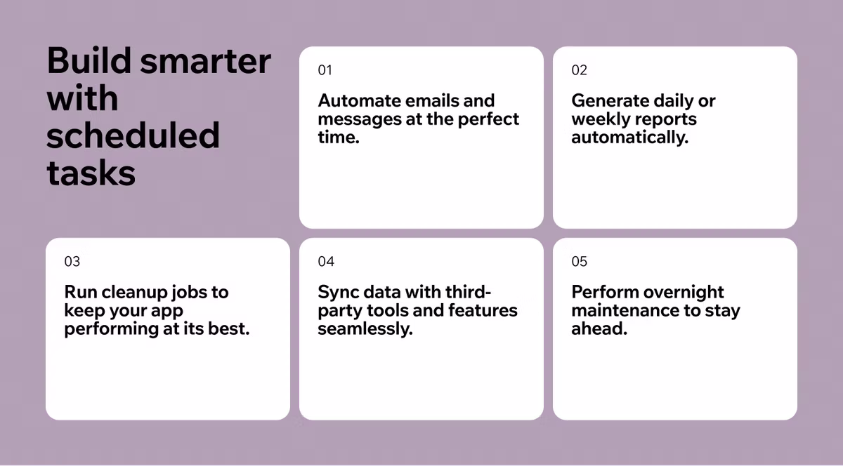 build smarter apps with scheduled tasks