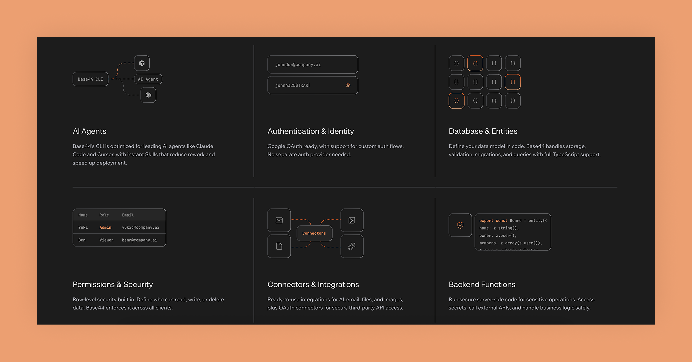 base44 backend projects