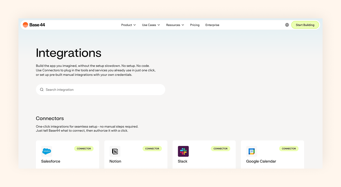 benefits of baas integrations base44