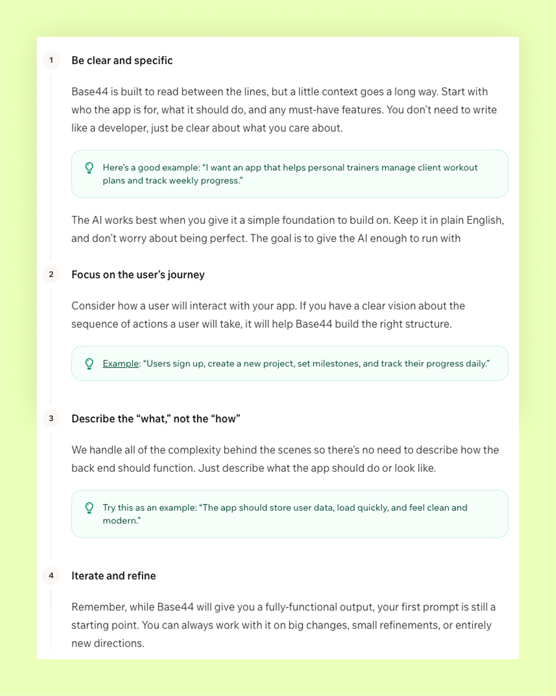 define your app's purpose 4 steps
