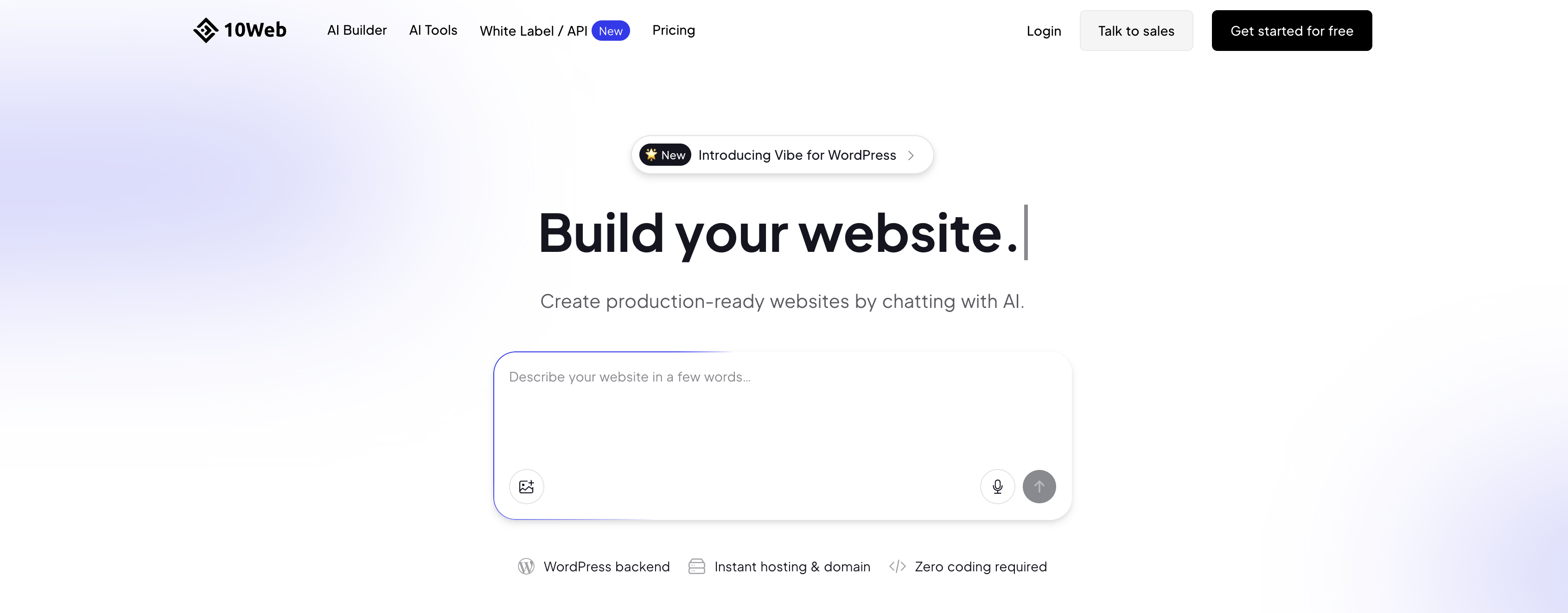 10web best ai website builders