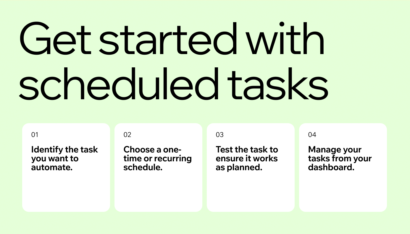scheduled tasks how to get started