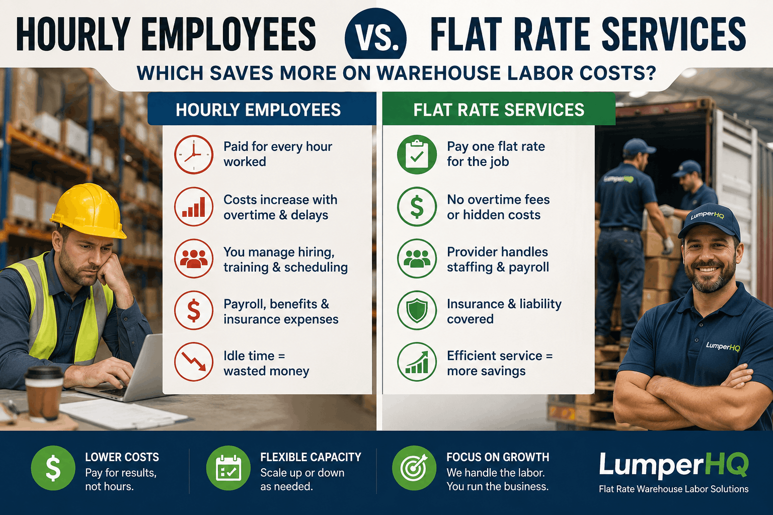 Hourly Warehouse Employees vs. Flat Rate Warehouse Services: Which Saves More Money
