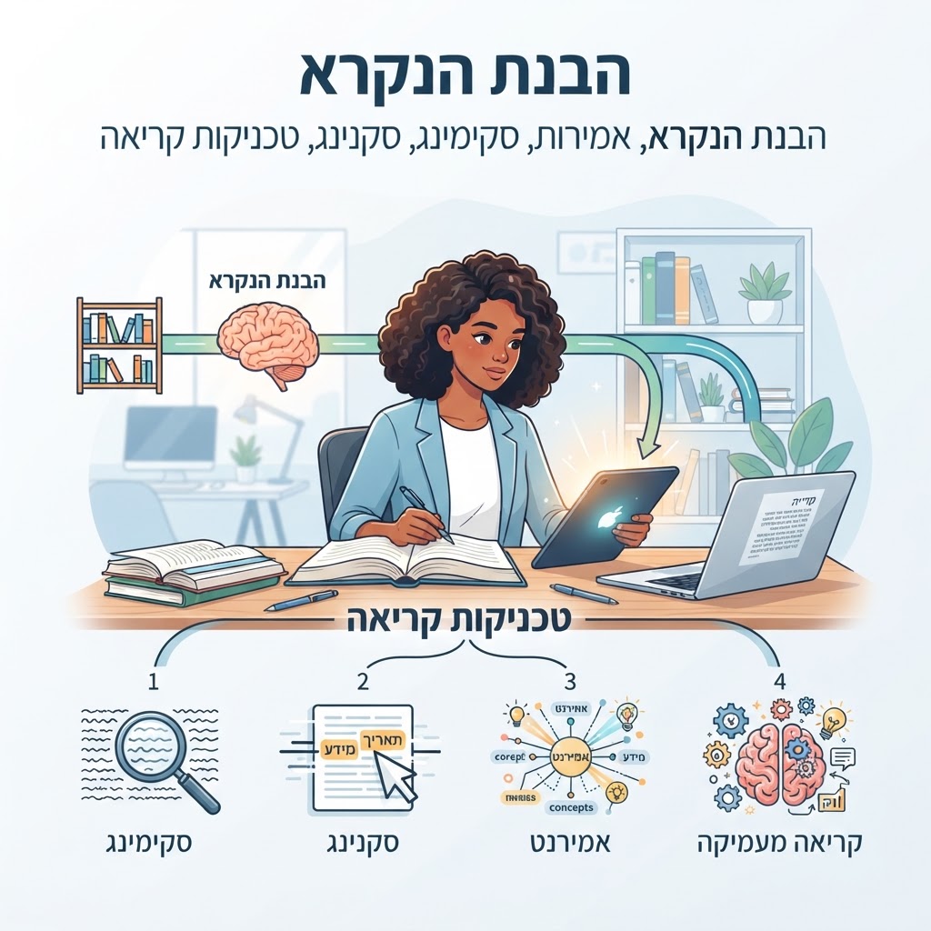 טכניקות להבנת הנקרא באמירנט