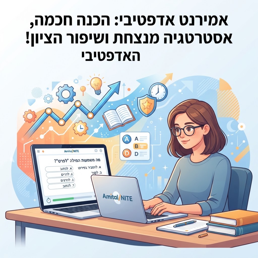 אמירנט אדפטיבי: איך המבחן מתאים את עצמו ואיך להתכונן נכון