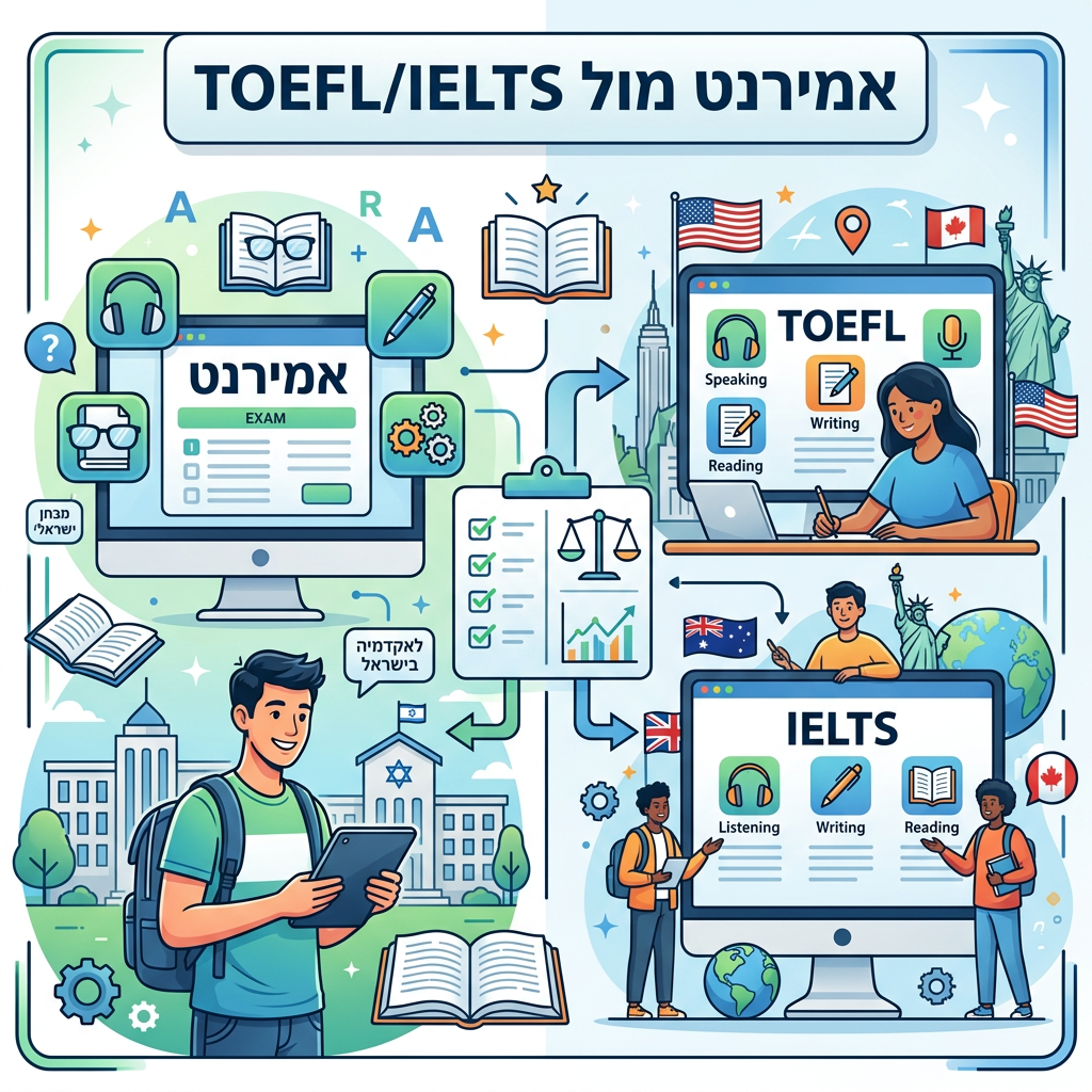 אמירנט מול TOEFL/IELTS