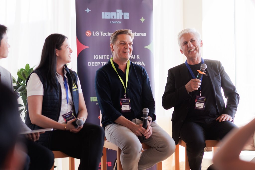 Panel discussion at an Ignite London event