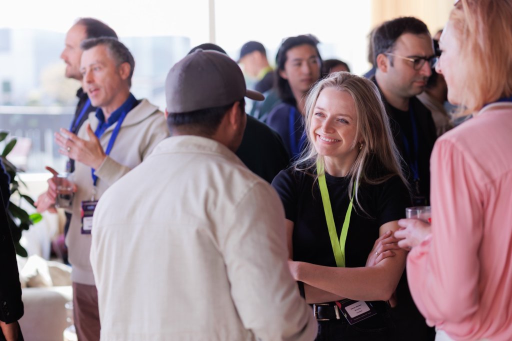 Networking at an Ignite London event