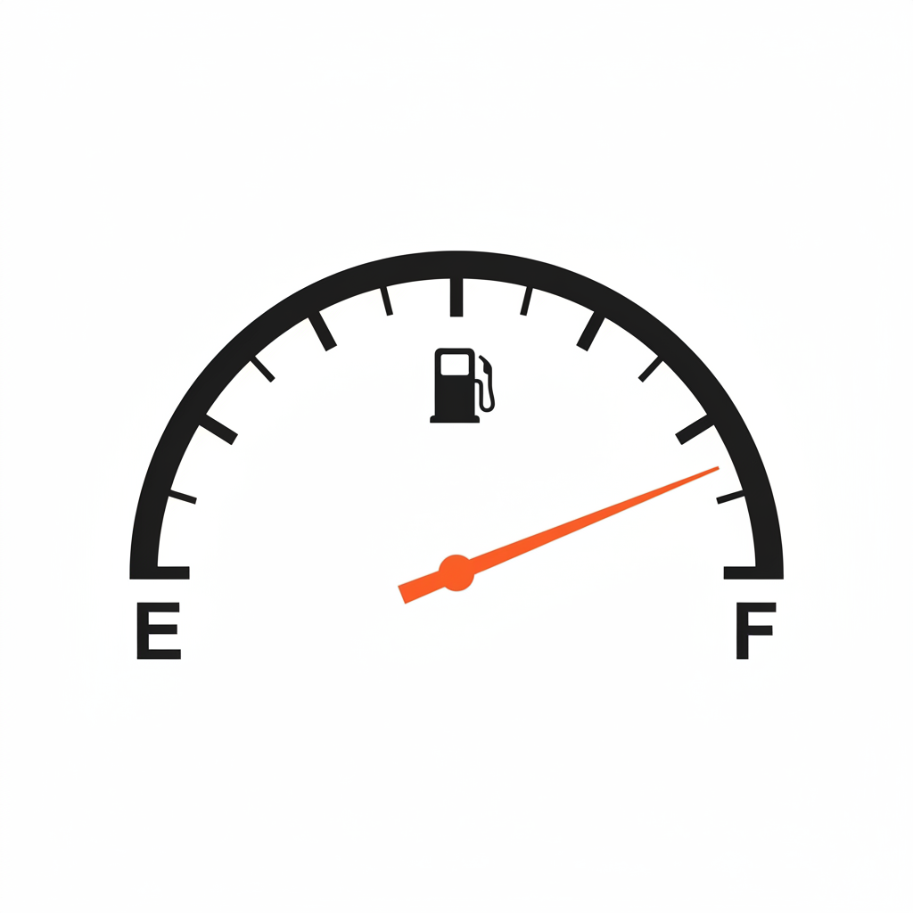 Almost full tank gauge