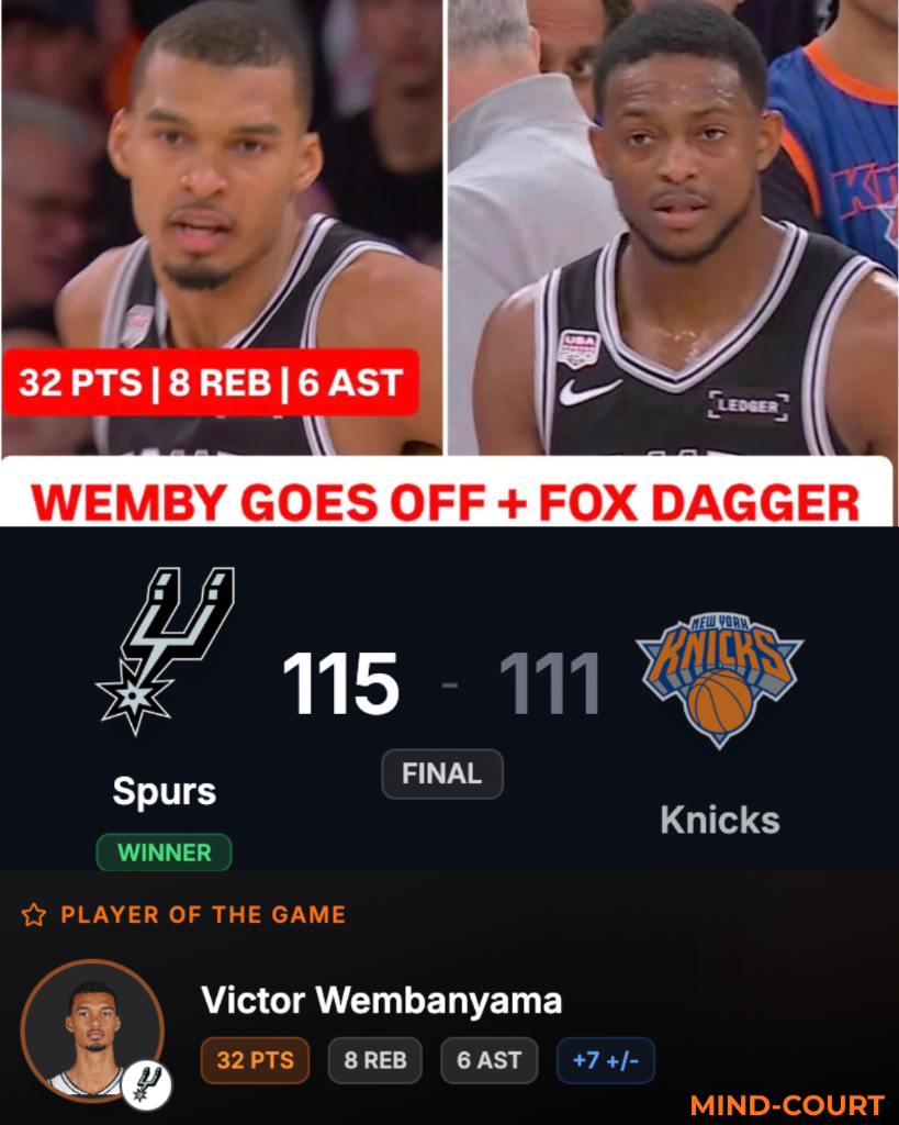 The Spurs Win Game 3 at the Garden and Roar Back into the Finals