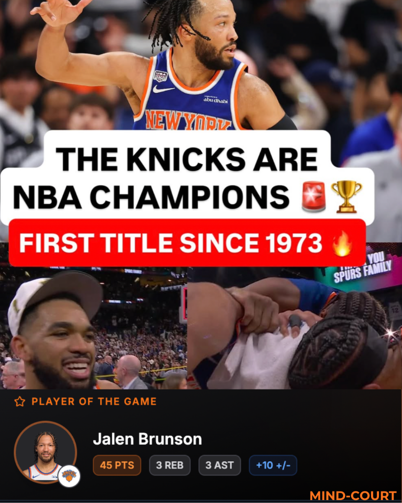The Knicks finally win a historic championship after 53 years of waiting