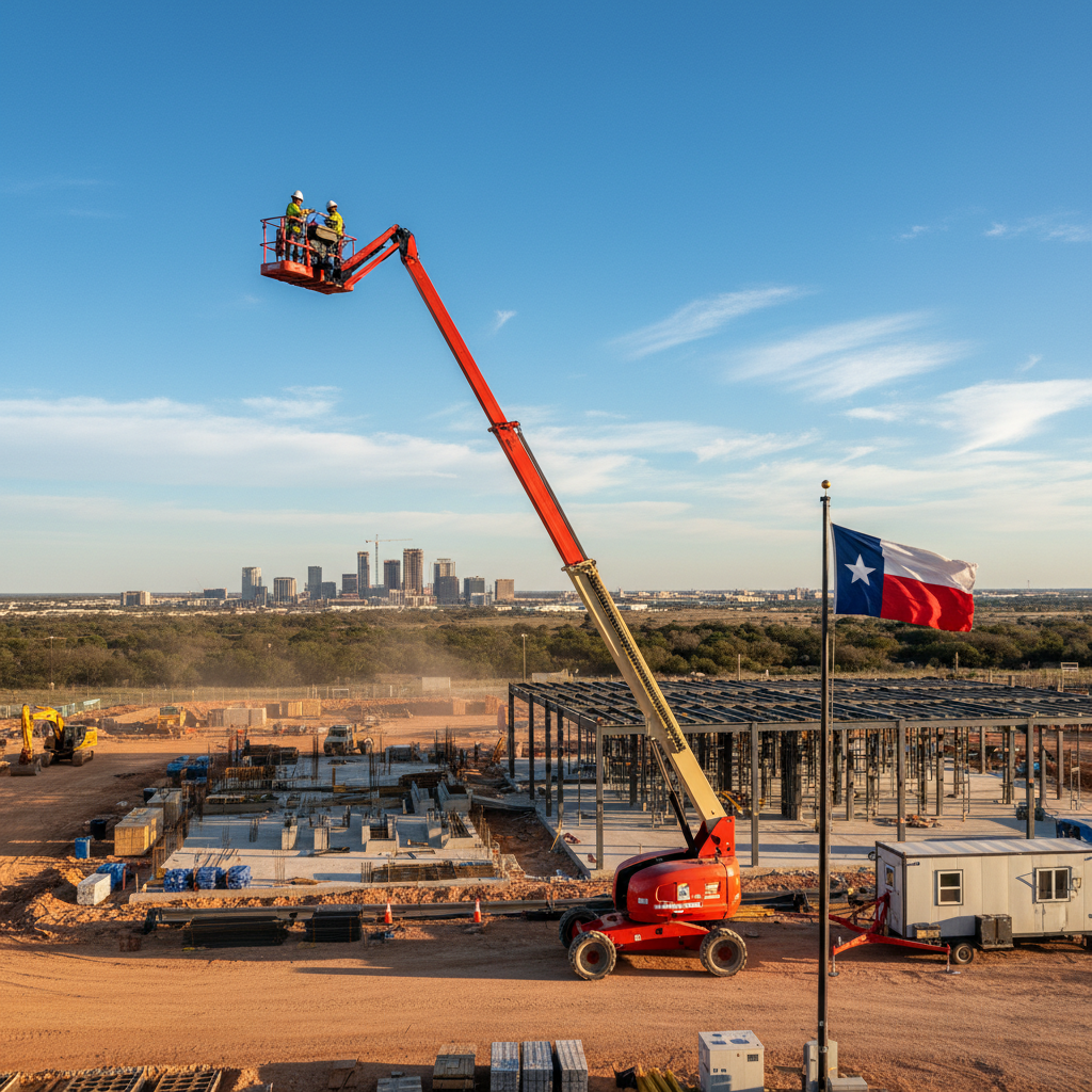 Boom Lift Rental in Texas: Costs, Sizes, and How to Choose