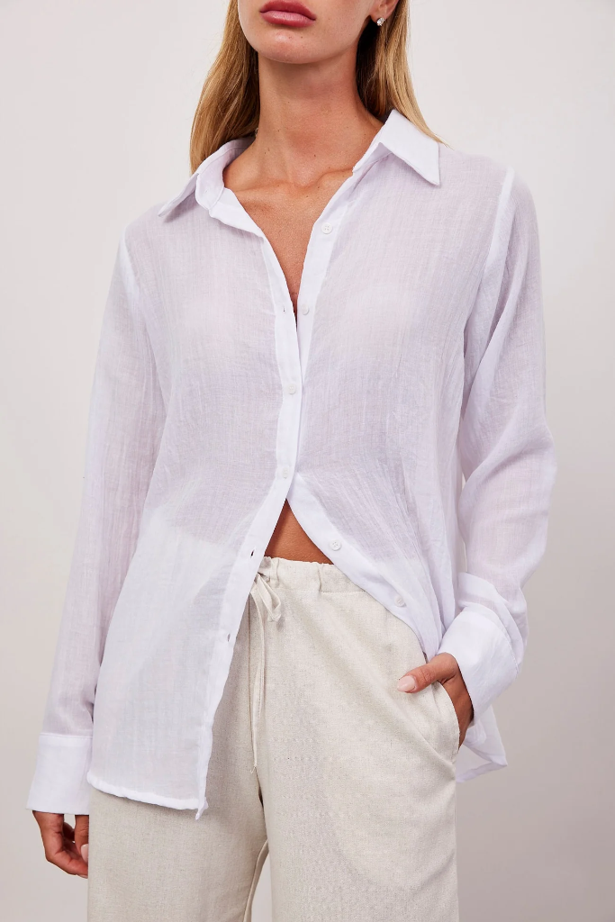 White linen shirt product