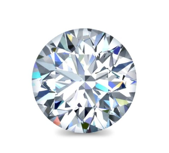 Round brilliant diamond facet arrangement