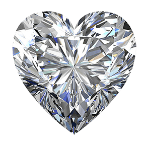 Heart diamond facet illustration placeholder