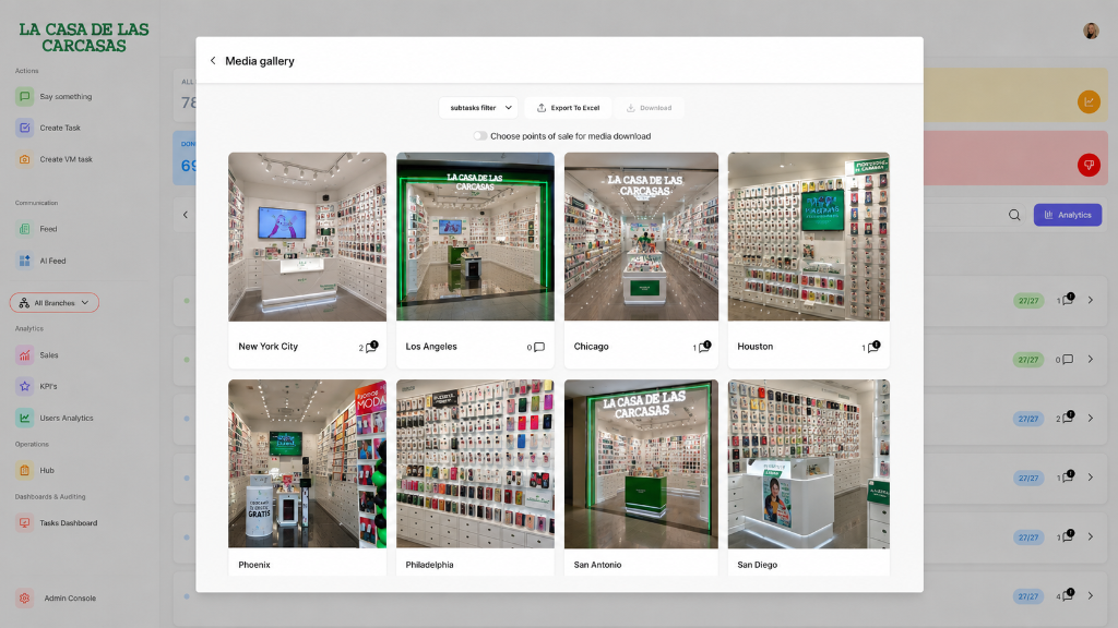 Galería de medios: fotos enviadas por tiendas