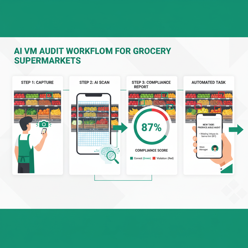 AI VM audit workflow for grocery