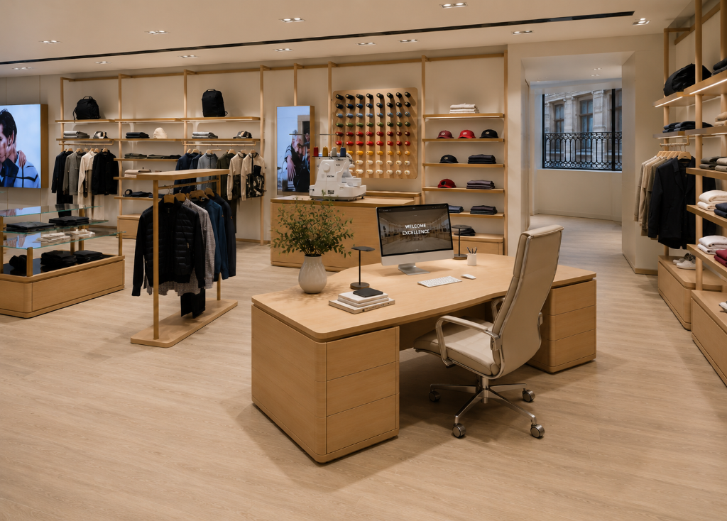 Modern retail store managed by STOREE.AI